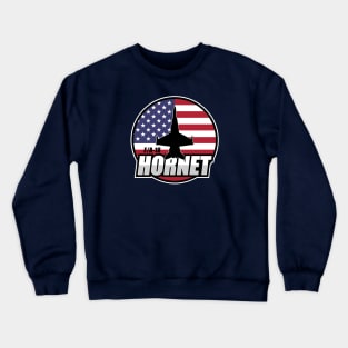 F/A-18 Hornet US Flag Crewneck Sweatshirt